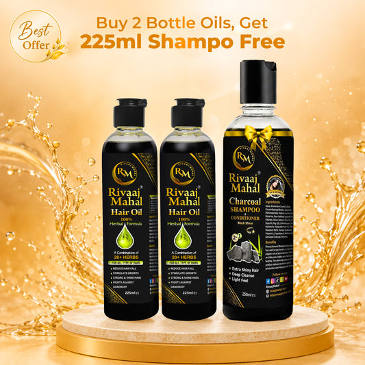 Buy 2 Bottles Oil Get 1 Shampoo Free